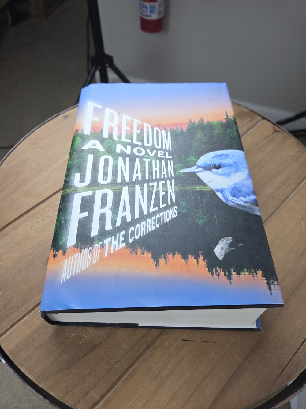 Freedom by Jonathan Franzen - Blue & Orange Hardcover Novel